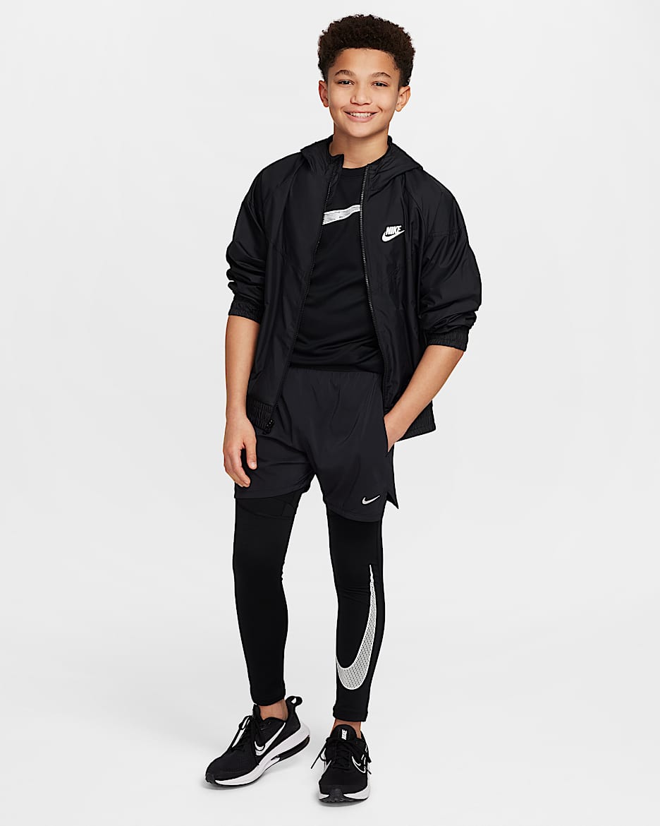 Nike Pro Warm Older Kids Boys Dri FIT Training Tights